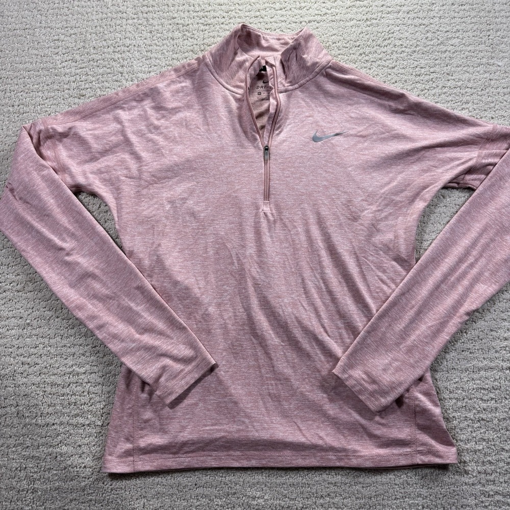 Nike Women's Dri-Fit Light Pink‎ Long Sleeve Running Top Size XS